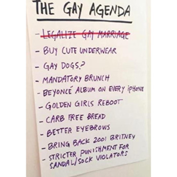 The Gay Agenda Funny Bumper Sticker Free Magnetizer The Truth Finally Revealed Taco Tuesday Super Gay Friday Sign Me Up