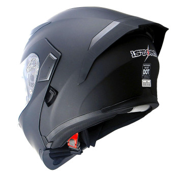 1Storm Motorcycle Modular Full Face Helmet Flip Up Dual Visor Sun Shield Hb89 Matt Black Size Xl