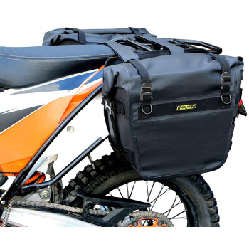 Nelsonrigg Se3050Blk Sierra Dry Saddlebags 100 Waterproof Mount To Most Adventure And Dual Sport Motorcycle Racks Black