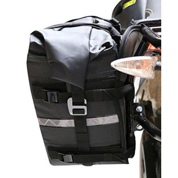 Nelsonrigg Se3050Blk Sierra Dry Saddlebags 100 Waterproof Mount To Most Adventure And Dual Sport Motorcycle Racks Black