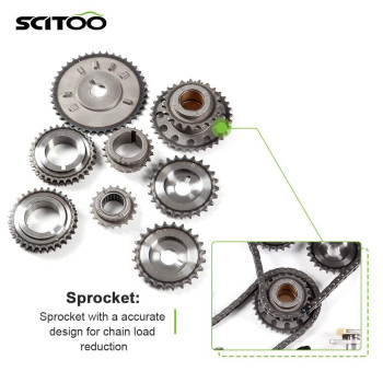 Scitoo Timing Chain Kit Fits For 20062008 Tksz270A Tk9H25 Tk538 Suzuki Grand Vitara 27L