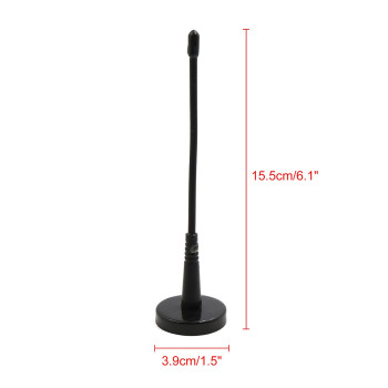 Uxcell Black Magnetic Base Truck Vehicle Car Roof Mount Decorative Aerial Antenna