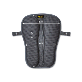 Skwoosh Passenger Pillion Iv Motorcycle Gel Rear Seat Pad With Breathable Cooling Mesh Fabric Made In Usa