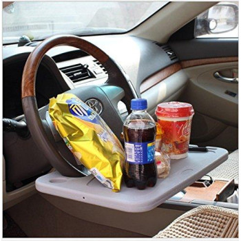 Steering Wheel Tray Car Table Tray Steering Wheel Desk For Laptop And Vehicle Seat Mount Notebook Laptop Eating Desk Car Trays