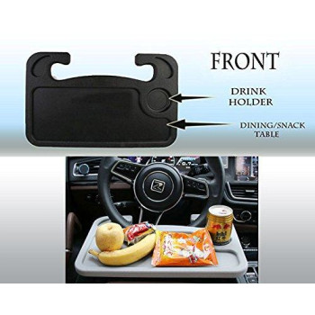 Steering Wheel Tray Car Table Tray Steering Wheel Desk For Laptop And Vehicle Seat Mount Notebook Laptop Eating Desk Car Trays