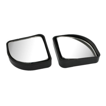 Xotic Tech Blind Spot Mirror 2 Black Fan Hd Glass Convex Adjustable Wide Angle Rear View Mirror Universal For Car Suvs Truck