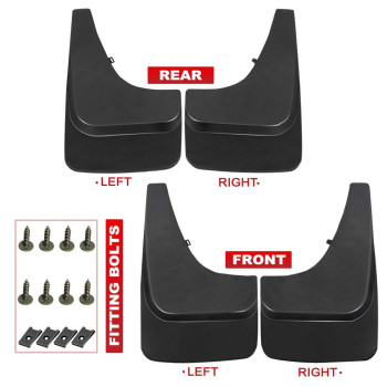 Apremium Splash Guards Mud Flaps Mudflaps Replacement For Chevrolet Trailblazer 20022009 Excluding Lt Models Front And Rear 4