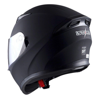 1Storm Motorcycle Street Bike Dual Visorsun Visor Full Face Helmet Mechanic Matt Black Size Medium 5556 Cm 217220 Inch