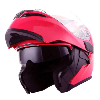 1Storm Motorcycle Modular Full Face Helmet Flip Up Dual Visor Sun Shield Hb89 Glossy Pink