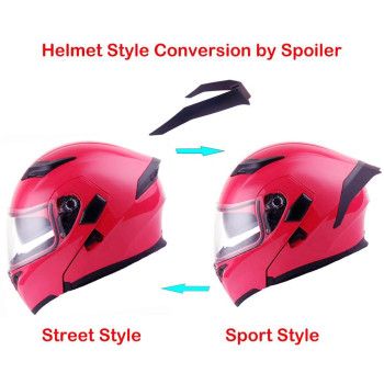 1Storm Motorcycle Modular Full Face Helmet Flip Up Dual Visor Sun Shield Hb89 Glossy Pink