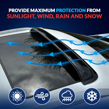 Sunroof Wind Deflector Car Sunroof Cover Compatible With 20002003 Nissan Maxima Waterproof Moonroof Auto Window Deflectors Vi