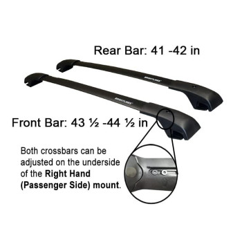 Brightlines Aero Cross Bars Roof Racks Luggage Rack Compatible With 20142023 Jeep Cherokee