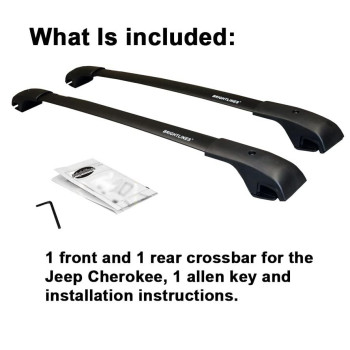 Brightlines Aero Cross Bars Roof Racks Luggage Rack Compatible With 20142023 Jeep Cherokee