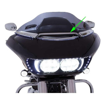 Ciro Center Windshield Trim Chrome Compatible With Road Glide