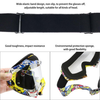 Dirt Bike Goggles Atv Goggles Adult Motocross Goggles Clear Lens Racing Mx Goggle Glasses And Ski Goggles