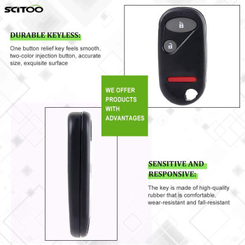 Scitoo 1 X Remotes Key Fob For Honda For Civic For Pilot 20012007 Nhvwb1U523 Nhvwb1U521 08E61S5D1M001