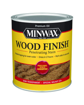 Qt Minwax 70006 Special Walnut Wood Finish Penetrating Oilbased Wood Stain