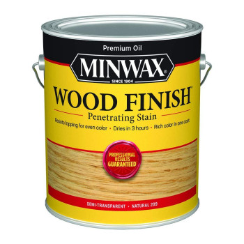 Minwax 710700000 Finish Penetrating Interior Wood Stain 1 Gallon Pack Of 1 250 Voc Natural 128 Fl Oz