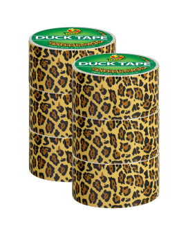 Duck Brand Duck Printed Duct Tape 6Roll Spotted Leopard 1379347C