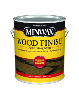 Minwax 710960000 Finish Penetrating Interior Wood Stain 1 Gallon Pack Of 1 250 Voc Ebony 128 Fl Oz