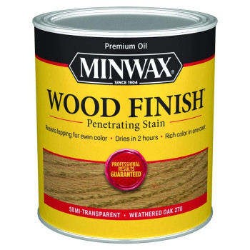 Qt Minwax 70047 Weathered Oak Wood Finish Penetrating Oilbased Wood Stain