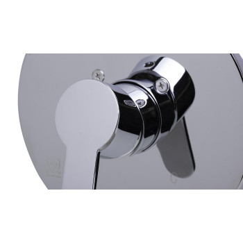 ALFI brand AB3001-PC Polished Chrome Shower Valve Mixer with Rounded Lever Handle