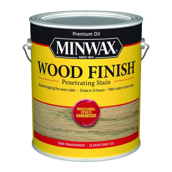 Minwax 710980000 Finish Penetrating Interior Wood Stain 1 Gallon Pack Of 1 250 Voc Classic Gray