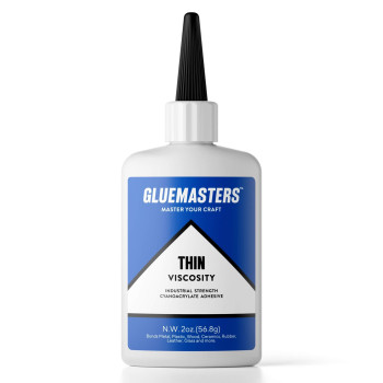 Glue Masters 2 Oz Thin Viscosity Shoe Wood Adhesive General Home Repair Tool For Glass Plastic Rubber Metal More