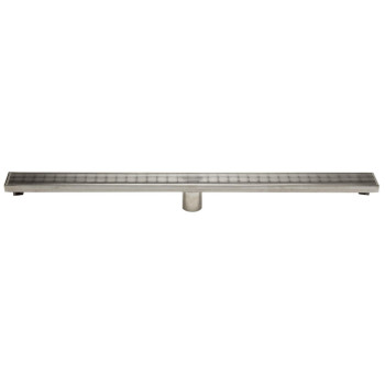 ALFI brand ABLD36D 36 Modern Stainless Steel Linear Shower Drain with Groove Lines