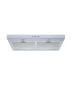 Winflo 30 In Convertible Under Cabinet Range Hood In White With Mesh Filters And Push Buttons