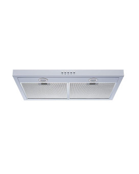 Winflo 30 In Convertible Under Cabinet Range Hood In White With Mesh Filters And Push Buttons