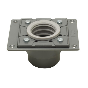 ALFI brand ABDB55 PVC Shower Drain Base with Rubber Fitting