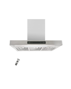 Vesta 800Cfm 30 Stainless Steel Wall Mounted Range Hood 6 Speeds Touch And Gesture Control 6 Top Round Vent Reusable Baffle