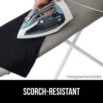 The Original Gorilla Grip Ironing Board Cover Silicone Coating Full Size Scorch Resistant Padding Elastic Edge Heavy Duty Ir