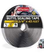 Butyl Tape Rv Black 34 In X 45 Ft 18 In Thick Edpm Butyl Rubber Sealant Tape Roof Patching Boat Sealing Leak Proof Butyl