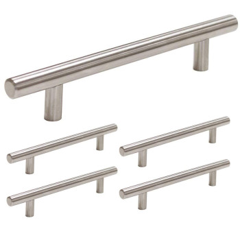 Homdiy Cabinet Handles Brushed Nickel Cabinet Pulls Hd201Sn Modern Drawer Handles Stainless Steel Cabinet Hardware 412In Hol