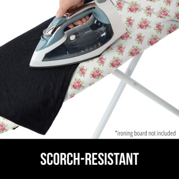 Gorilla Grip Ironing Board Cover Silicone Coating Full Size Scorch Resistant Padding Heavy Duty Iron Pad Covers Standard Boar