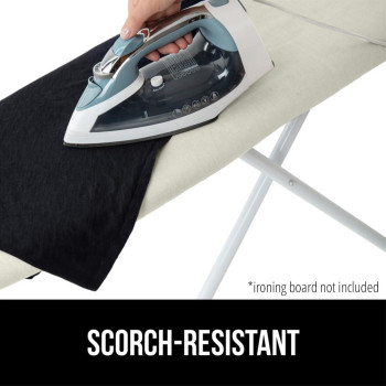 The Original Gorilla Grip Ironing Board Cover Silicone Coating Full Size Scorch Resistant Padding Elastic Edge Heavy Duty Ir