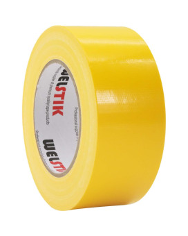 Welstik Professional Grade Yellow Duct Tape Waterproof Duct Cloth Fabric Duct Tape For Repairs Diy Crafts Indoor Outdoor Use