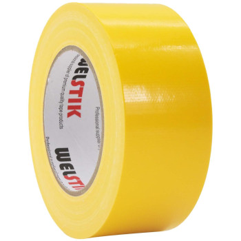 Welstik Professional Grade Yellow Duct Tape Waterproof Duct Cloth Fabric Duct Tape For Repairs Diy Crafts Indoor Outdoor Use