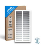 Fits 14X30 Duct Opening Steel Return Air Grille By Handua Vent Cover Grill For Sidewall And Ceiling White Hvac Cold Air