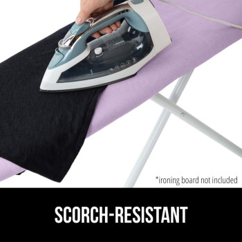 Gorilla Grip The Original Ironing Board Cover Silicone Coating Full Size Scorch Resistant Padding Elastic Edge Heavy Duty Ir