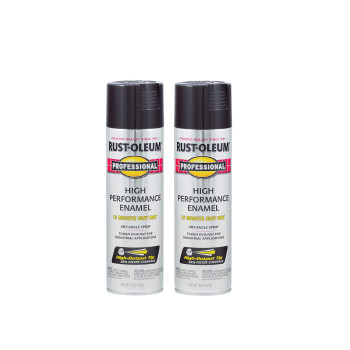 Rustoleum 75798382Pk Professional High Performance Enamel Spray Paint 15 Oz Gloss Black 2 Pack