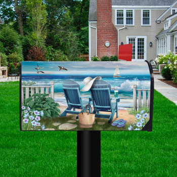 Briarwood Lane Seaside Escape Summer Magnetic Mailbox Cover Nautical Standard