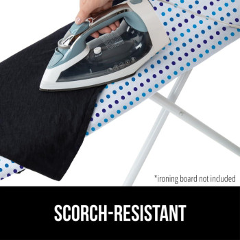 The Original Gorilla Grip Ironing Board Cover Silicone Coating Full Size Scorch Resistant Padding Elastic Edge Heavy Duty Ir