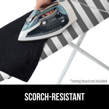 Gorilla Grip The Original Ironing Board Cover Silicone Coating Full Size Scorch Resistant Padding Elastic Edge Iron Pad Cove