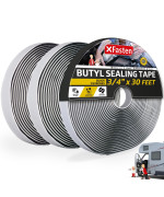 Xfasten Butyl Putty Tape Black 18 X 34 X 30 3Pack Edpm Butyl Rubber Sealant Stretchable Camper Butyl Tape Pool He