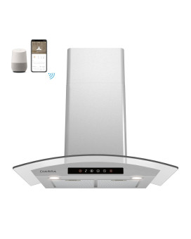 Wall Mount Range Hood 30 Inch 450 Cfm Smart Range Hood With Voice Control Compatible With Alexagoogle Homesmart Life Assista