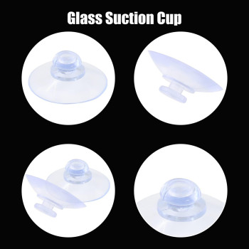 Qjaiune 30 Pack Glass Table Suction Cups 30Mm Rubber Suction Cup Hangers Without Hooks Anticollision Suction Cups Transparent