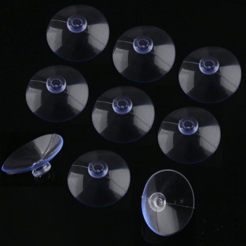 Qjaiune 30 Pack Glass Table Suction Cups 45Mm Rubber Suction Cup Hangers Without Hooks Anticollision Suction Cups Transparent